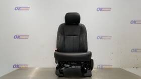 202-10559l Ford Truck 19 F150 Xlt Seat Front Driver Black Katzkin Leather Power Heated