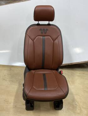 Ford Truck 202-10564r 18 F150 King Ranch Seat Front Passenger Brown Leather Heat Cool Massage