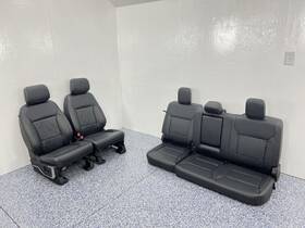 202-12706l Ford Truck 2023 F-250 Pickup Front Rear Black Leather Seats Lariat 4dr Crew 863226