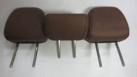 206.fd8s25 Ford Truck Headrests All 3 Rear Brown And Black Leather. Fts 21-25 Broncospt 164010