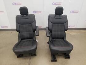 Ford Truck 215.fd8g25 25 Explorer St Line Bucket Seat Set Black Leather/ Vinyl Rear Second Row