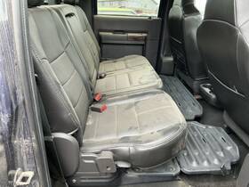 215.fd8m09 Ford Truck Rear Seat 60/40 Bench Black Leather 4b Second Row Fits 2009 F250sd Pickup 799966