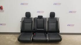 215.fd8t20 Ford Truck 20 F150 Raptor Rear Back Seat Assembly Black Leather Heated Crew Cab