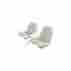 66-57251-1 G1-g9 Eckler S Ford Thunderbird Front Bucket Seat Covers Vinyl White 43 Trim Code Or