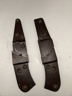 466687 General Motors 1978-82 Corvette Pair Original Seat Back Hinges Right Left Brown Boxed