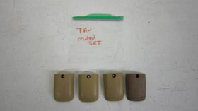 14027508 Gm 81-91 Chevy Gmc Suburban Seat Track Bolt Covers / Caps Tan