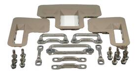 15013755 Gm 00 - 06 Cadillac Chevrolet Gmc Brown 3rd Row Seat Striker Bracket Mounts Bolts