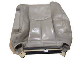 19127423 Gm Shale Leather Left Front Seat Back Cover Suburban Tahoe Yukon Escalade 03-06