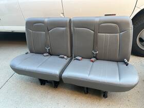 19127775 Gm 2008-2025 Chevrolet Express Rear Split Bench Seat 4 Person 5th Row Grey Vinyl