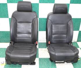 202-4141 Gm Tear 20ft Yukon Leather Black Heat Cool Denali Front Bucket Seats Pair 2x An3