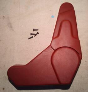 20285045 Gm Driver Side Lh 81-94 Chevy S10 S15 Blazer Bucket Seat Trim Hinge Cover Red Oem