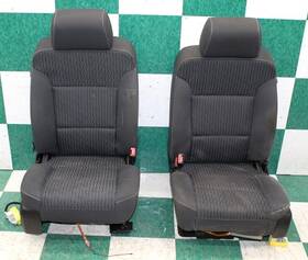 23238990 Gm Note 16ft Tahoe Police Black Cloth Front Driver Passenger Power Bucket Seats 2x