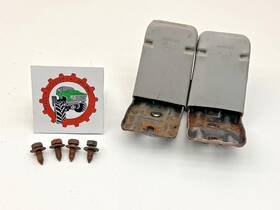 14037100 Gm Gmc Chevy Chevrolet 81-91 Suburban Seat Guides For 2nd Row Grey Pair Oem