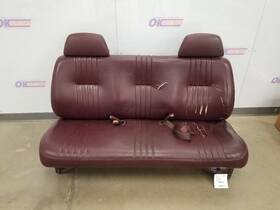 202.gm9596 Gmc Truck 96 Sierra 1500 Sl Front Bench Seat Maroon Leather