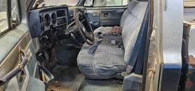 202.gm9684 Gmc Truck Front Bench Seat For Recover Blue Cloth Fits 1984 K2500 1196934