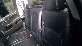 215.gm9m15 Gmc Truck 14 15 16 17 18 Silverado Sierra Rear Back Seat Crew Cab Black Leather