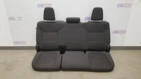 Gmc Truck 215.gm9p21 21 Sierra 3500 Rear Seat Assembly Black Cloth Crew Cab