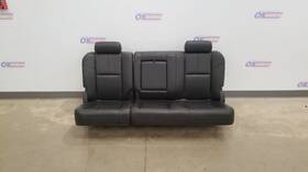 215.gm9y11 Gmc Truck 11 Sierra 2500 Rear Seat Assembly Black Leather Crew Cab