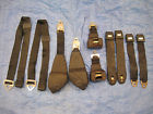 Have Original Mopar Think From A 1973 E-body 1973-74 Challenger Cuda Black Seat Belt Set-up Complete Front Rears Vgc Set