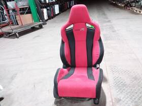 202-10305r Honda 2019 Civic Red/black Cloth And Suede Passenger Right Side Front Seat