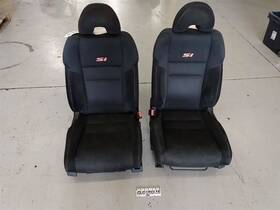 202-50281al Honda Civic Si Coupe Pair Of Manual Cloth Seats Fits 06 07 08 09 10 11