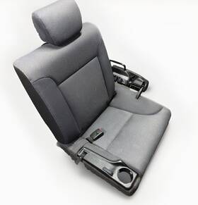 215.ho1g07 Honda 2007 07 Element Left Rear Driver Side Seat Cloth Grey With Headrest