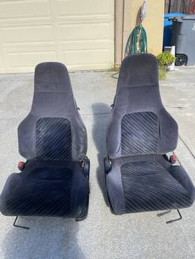 Honda 406762788507 1992-1996 Prelude Genuine Cloth Front Seats Good Condition
