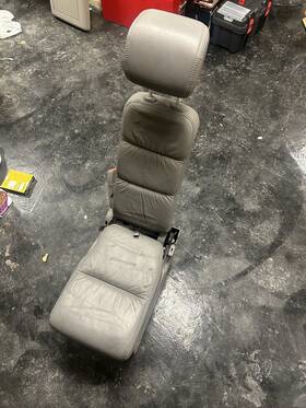 81380shja42zc Honda 2005-2010 Odyssey 2nd Row Middle Jump Seat Oem Gray Leather 05-10