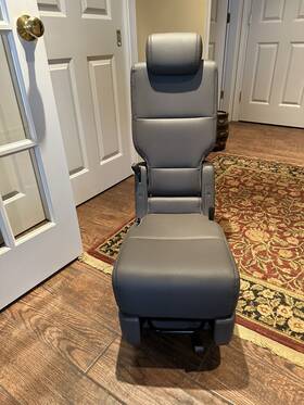 Nh767l Honda Light Gray I 2011-2017 Odyssey 2nd Row Leather Center Jump Seat Oem Read