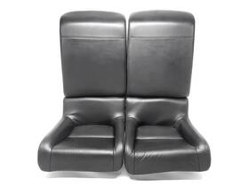82521-ss0-a41za Honda Oem 92-96 Prelude S Si Vtec Jdm Black Leather Rear Seats Trim H22a Bb1 Bb4
