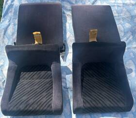 Ktc01802 Honda Oem 50906 92-96 Prelude S Si Vtec Jdm Rear Seats Blue Bucket Trim