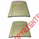 In4400z The Parts Place Inc 1968-72 Gm A Body Plastic Bucket Seat Backs Ivy Gold Pair