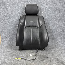 876511nf0a Infiniti 202-53790l 09-13 G37 Sedan Driver Front Seat Upper Portion Black Oem