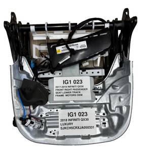 631352800 Infiniti 2017-2019 Qx30 Front Right Passenger Seat Lower Track Frame Motors Oem 631352800 Infiniti 2017-2019 Qx30 Front Right Passenger Seat Lower Track Frame Motors Oem
