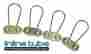 Inl10866 Inline Tube 1968-72 Gm A F X Body Chevelle Gto Camaro Nova Seat Belt Shoulder Retainers