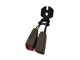 1x43f613k21ac Jaguar 1x43f613k21ac/aek 2002-2008 X-type Rear Right Passenger Seat Belt Buckle Beige Oem Lk806167