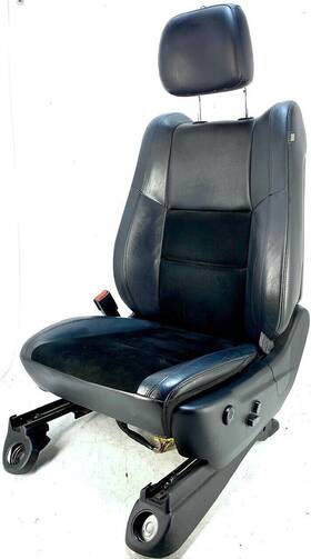 202-03873b Jeep 2014-2022 Grand Cherokee Driver Lh Front Seat Leather Electric Black Oem