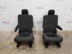 215.am8224 Jeep 24 2024 Grand Cherokee Lwb Rear Captain Chair Seat Set Black Cloth