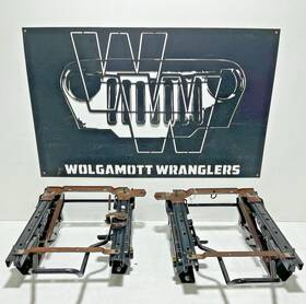 Jeep 5014290aa Driver Passenger Front Seat Brackets Both Slide And Tilt 97-02 Tj Wrangler
