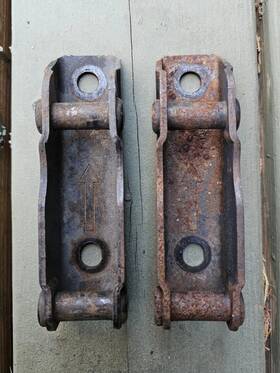 55395011aa Jeep 2003-2006 Wrangler Tj Rear Folding Flip Tumble Seat Bracket Front Pair