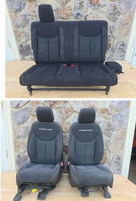 68088755ab Jeep 2011-2017 Wrangler Rubicon Seats Seat Set 2 Door Cloth Oem V23