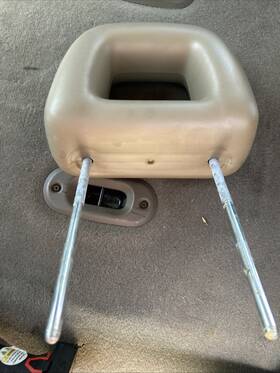 206.ch9407 Jeep/plymouth Truck 2007 Compass Passenger Right Front Headrest Beige Oem