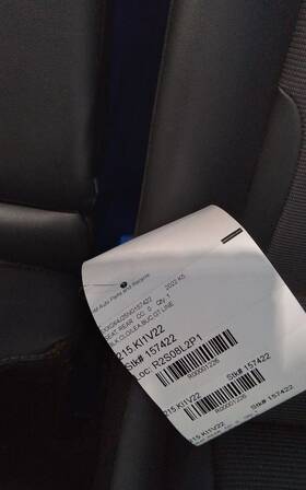 215.ki1v22 Kia K5 2022 Seat Rear 1226