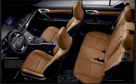 202-60144bl Lexus 14 15 16 17 Ct200h Seats And Door Cards Oem Full Brown Interior