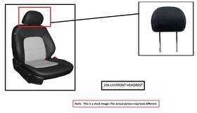 206.le1112 Lexus Left Blk Front Headrest Oem 2012 Rx350