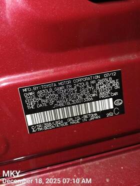 7196030480c2 Lexus Gs350 2015 Headrest 8809237
