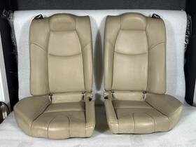 Mazda Ff6057450c02 2004-2008 Rx8 Rear Right And Left Side Seat Leather Cream Set Oem