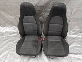 Nc1088180 Mazda 1999-2000 Miata Mx-5 Oem Black Cloth Seats Pair 00nbpt 99-00