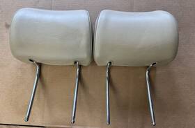 1239880382 Mercedes W123 W126 W201 Rear Seat Headrests 300d 300sd Cr Me Cream Set