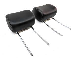 25197032509 Mercedes 06-10 Ml R Class Left Driver And Right Passenger Headrest Set/2 Black